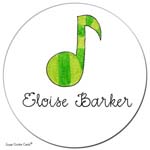 Sugar Cookie Gift Stickers - Green Note